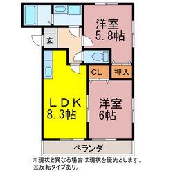 サンセリテ汐田の物件間取画像